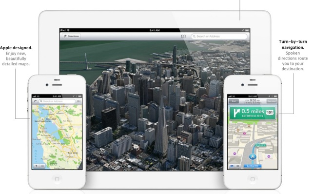 Posibles nuevos mapas para iOS 6